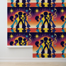 Funky Disco Party Peel and Stick Wall Decke Tapete