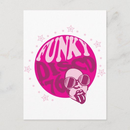 Funky Disco Postkarte (Vorderseite)