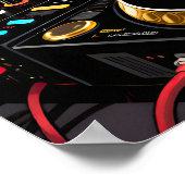 Funky DJ Pop Art Poster (Ecke)