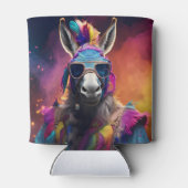 Funky Donkey Blue Glasses Dosenkühler (Rückseite)