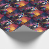 Funky Donkey Blue Glasses Geschenkpapier (Ecke)