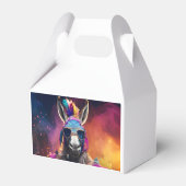 Funky Donkey Blue Glasses Geschenkschachtel (Rückseite)