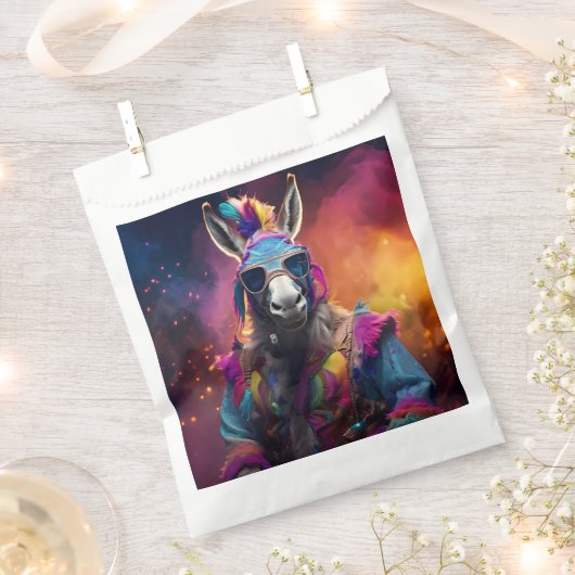 Funky Donkey Blue Glasses Geschenktütchen (Ausgeschnitten)