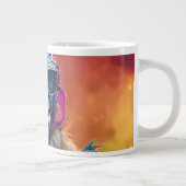 Funky Donkey Blue Glasses Jumbo-Tasse (Rechts)