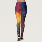 Funky Donkey Blue Glasses Leggings (Rückseite)