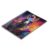 Funky Donkey Blue Glasses Notizblock (Linke Seite)