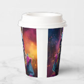 Funky Donkey Blue Glasses Pappbecher (Rechts)