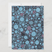 funky doodle runcles grad Abschluss Einladung (Rückseite)