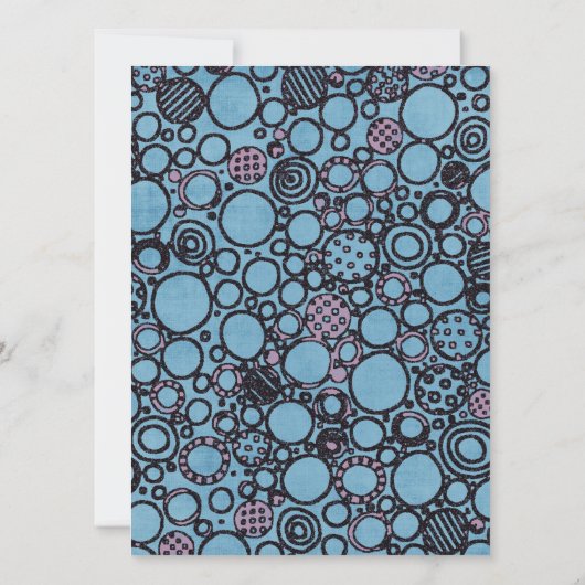 funky doodle runcles grad Abschluss Einladung (Rückseite)