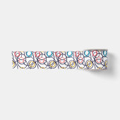 Funky Doodles Kreise Satinband (Vorderseite)