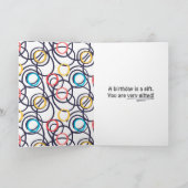 Funky Doodles zum 60. Geburtstag Karte (Innenseite)