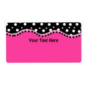 Funky Dots Avery Label (Vorne)
