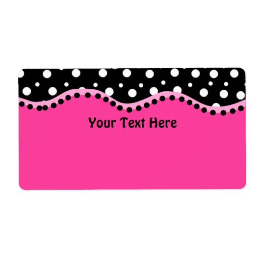 Funky Dots Avery Label (Vorne)