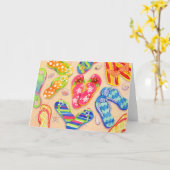 Funky drehen Sie Reinfälle um Karte (Gelbe Blume)