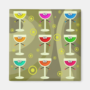 Funky Drinks Magnet