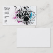 Funky Drummer Vektordesign Visitenkarte (Vorne/Hinten)