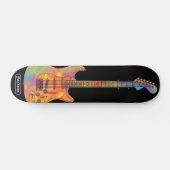 Funky E-Gitarren Name Skateboard (Horizontal)