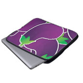 Funky eggplant laptopschutzhülle (Vorne Knopf)