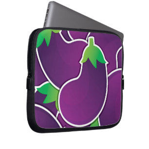Funky eggplant laptopschutzhülle