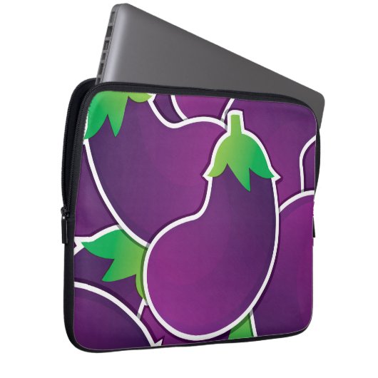 Funky eggplant laptopschutzhülle (Vorne Rechts)