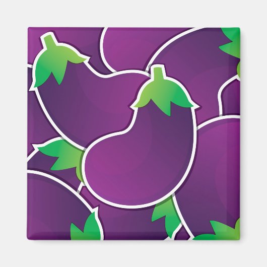 Funky eggplant magnet (Vorne)