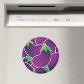 Funky eggplant magnet (In Situ (Geschirrspüler))