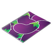 Funky eggplant notizblock (Linke Seite)