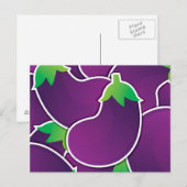 Funky eggplant postkarte (Vorne/Hinten)