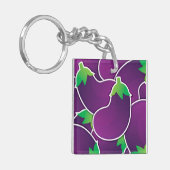 Funky eggplant schlüsselanhänger (Vorderseite links)