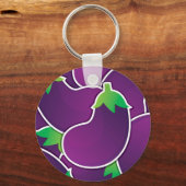 Funky eggplant schlüsselanhänger (Vorderseite)