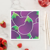 Funky eggplant serviette (Beispiel)