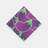 Funky eggplant serviette (Ecke)