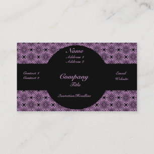 Funky Elegance Business Card, Lavender Visitenkarte