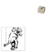 Funky Elephant Gummistempel (Stempel)