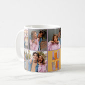 Funky Energetic I Liebe You Foto Collage Kaffeetasse (Vorderseite Links)