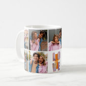 Funky Energetic I Liebe You Foto Collage Kaffeetasse (Vorderseite Links)