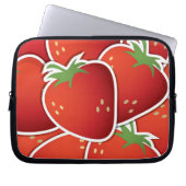 Funky Erdbeeren Laptopschutzhülle (Vorderseite)