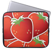 Funky Erdbeeren Laptopschutzhülle (Vorderseite)