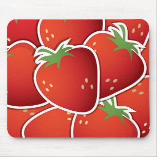 Funky Erdbeeren Mousepad