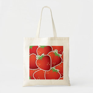 Funky Erdbeeren Tragetasche
