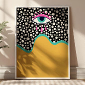 Funky Evil Eye Poster