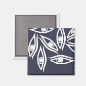 Funky Eye Muster Produkt Magnet (Vorderseite/Rückseite)
