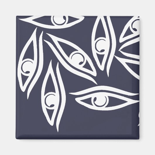 Funky Eye Muster Produkt Magnet (Vorne)