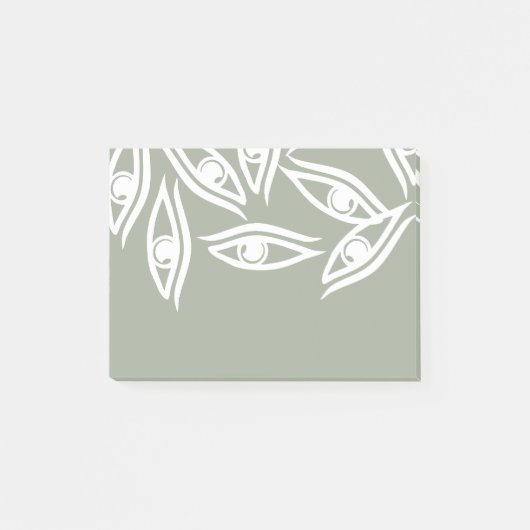 Funky Eye Muster Produkt Post-it Klebezettel (Vorderseite)
