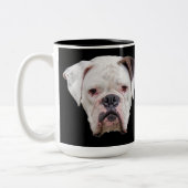 Funky Face Boxer Zweifarbige Tasse (Links)