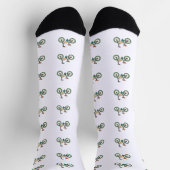 Funky-Fahrrad-Crew-Logo-Muster Socken (Oben)