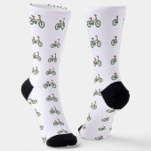 Funky-Fahrrad-Crew-Logo-Muster Socken (Gewinkelt)