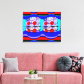 Funky Fantasy Eier Art Leinwanddruck (Insitu (Wohnzimmer))