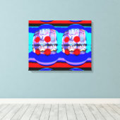 Funky Fantasy Eier Art Leinwanddruck (Insitu (Holzboden))