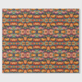 Funky Fantasy Pumpkins Geschenkpapier (Flach)